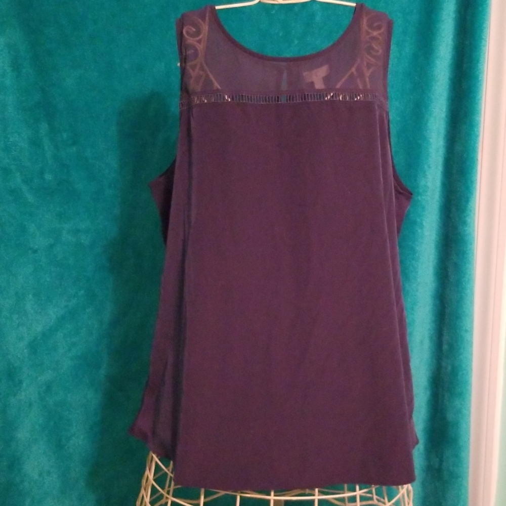 Navy charming Charlie tank blouse